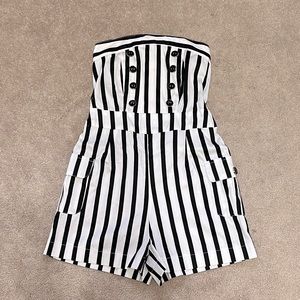 Striped romper